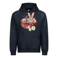 Navy easter bunny and basket Urban Hoodie - AdoDesignShop