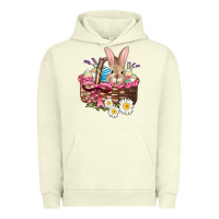 Pigment Pistachio easter bunny and basket Urban Hoodie - AdoDesignShop