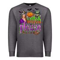 Charcoal Heather witch please Premium Sweatshirt - Zillion Design Studio