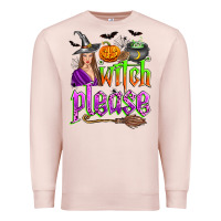 Pale Pink witch please Premium Sweatshirt - Zillion Design Studio