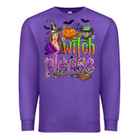 Purple witch please Premium Sweatshirt - Zillion Design Studio