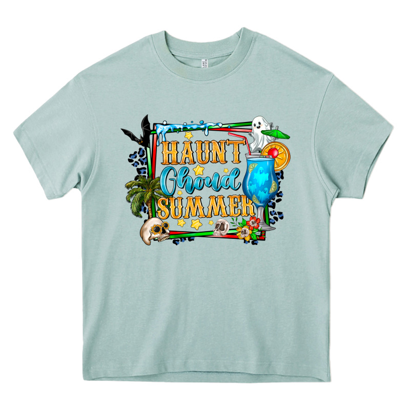 Name Spooky Summer Vibes Heavy Core Tee by CowhideDigitalArt | Teevron