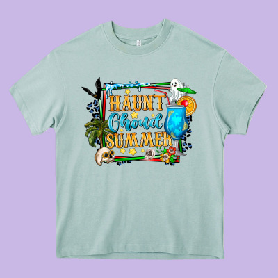 Name Spooky Summer Vibes Heavy Core Tee Designed By Cowhidedigitalart