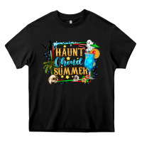 Black name spooky summer vibes Heavy Core Tee - CowhideDigitalArt