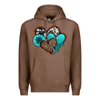 Chestnut love turquoise hearts Premium Hoodie - Jasminsmagicworld