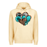 Pina Colada love turquoise hearts Premium Hoodie - Jasminsmagicworld