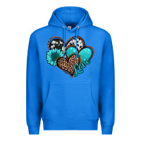 True Royal love turquoise hearts Premium Hoodie - Jasminsmagicworld