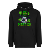 Black Lucky heifer Heavyweight Hoodie - RanaPortraitStore