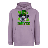 Lavender Lucky heifer Heavyweight Hoodie - RanaPortraitStore