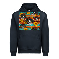 Navy western german shorthaired pointer Urban Hoodie - Artiststas