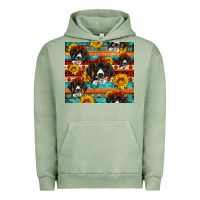 Pigment Oil Green western german shorthaired pointer Urban Hoodie - Artiststas