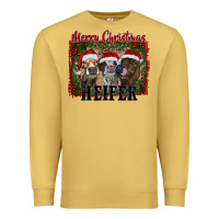 Antique Gold merry christmas heifer Premium Sweatshirt - RanaPortraitStore
