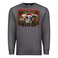 Charcoal Heather merry christmas heifer Premium Sweatshirt - RanaPortraitStore