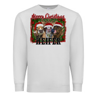 Dove Grey merry christmas heifer Premium Sweatshirt - RanaPortraitStore