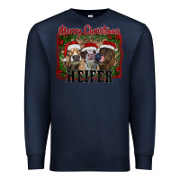 Navy merry christmas heifer Premium Sweatshirt - RanaPortraitStore