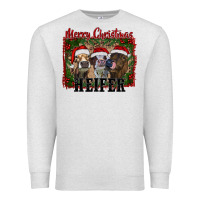 Oatmeal Heather merry christmas heifer Premium Sweatshirt - RanaPortraitStore