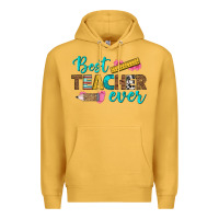 Mustard best teacher ever Premium Hoodie - BundleAndBundleShop