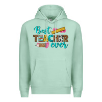 Seafoam best teacher ever Premium Hoodie - BundleAndBundleShop