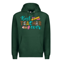 Sports Green best teacher ever Premium Hoodie - BundleAndBundleShop