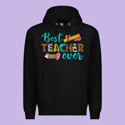 Best Teacher Ever Premium Hoodie Designed By Bundleandbundleshop