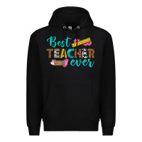 Black best teacher ever Premium Hoodie - BundleAndBundleShop
