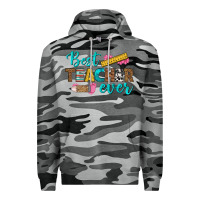 Slate Camo best teacher ever Premium Hoodie - BundleAndBundleShop
