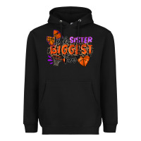Black little sister biggest fan basketball Heavyweight Hoodie - Zillion Design Studio