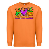 Carrot peace love halloween Premium Sweatshirt - Zillion Design Studio