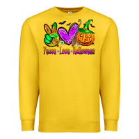 Lemon peace love halloween Premium Sweatshirt - Zillion Design Studio