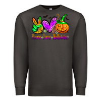 Smoke peace love halloween Premium Sweatshirt - Zillion Design Studio