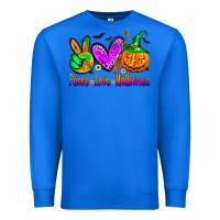 True Royal peace love halloween Premium Sweatshirt - Zillion Design Studio