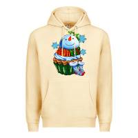 Pina Colada snowman cupcake Premium Hoodie - AdoDesignShop