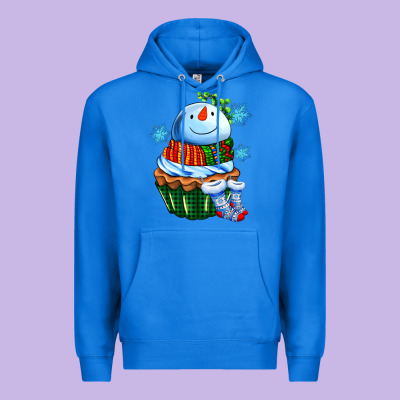 Snowman Cupcake Premium Hoodie Designed By Adodesignshop