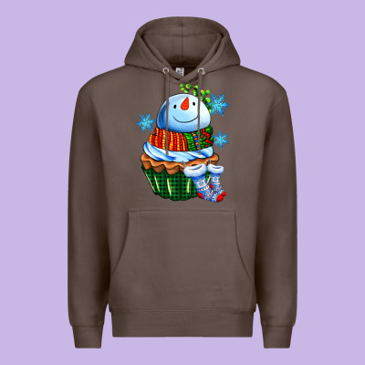 Snowman Cupcake Premium Hoodie Designed By Adodesignshop