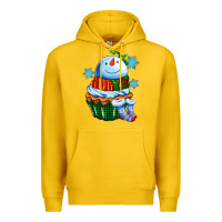 Lemon snowman cupcake Premium Hoodie - AdoDesignShop