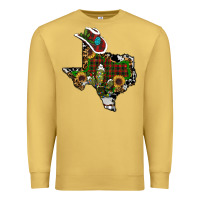 Antique Gold christmas texas Premium Sweatshirt - RanaPortraitStore