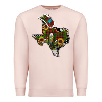 Pale Pink christmas texas Premium Sweatshirt - RanaPortraitStore
