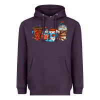Plum basketball coffee cups Heavyweight Hoodie - texasbilliewilder