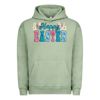 Pigment Oil Green happy easter eggs Urban Hoodie - AdoDesignShop