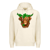 Tofu St. Patrick’s Day Long Hair Shaggy Cow Premium Hoodie - Jasminsmagicworld