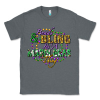 Charcoal Heather heads and bling it's' a mardi gras thing Classic Tee - FaDigitalArtStudio