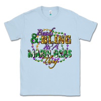 Dusty Blue heads and bling it's' a mardi gras thing Classic Tee - FaDigitalArtStudio