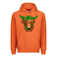 Carrot St. Patrick’s Day Long Hair Shaggy Cow Premium Hoodie - Jasminsmagicworld