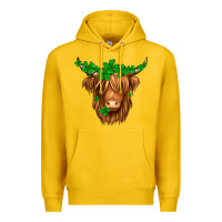 Lemon St. Patrick’s Day Long Hair Shaggy Cow Premium Hoodie - Jasminsmagicworld