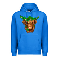True Royal St. Patrick’s Day Long Hair Shaggy Cow Premium Hoodie - Jasminsmagicworld