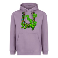 Lavender Lucky shamrock horseshoe Heavyweight Hoodie - RanaPortraitStore