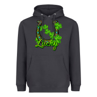 Smoke Lucky shamrock horseshoe Heavyweight Hoodie - RanaPortraitStore