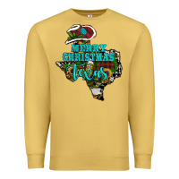 Antique Gold merry christmas texas Premium Sweatshirt - RanaPortraitStore