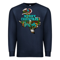 Navy merry christmas texas Premium Sweatshirt - RanaPortraitStore