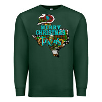 Sports Green merry christmas texas Premium Sweatshirt - RanaPortraitStore